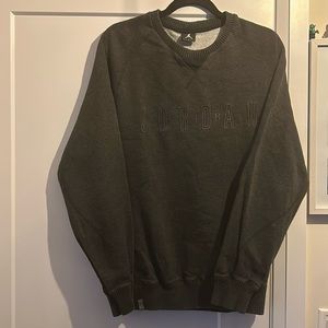 Jordan Crewneck charcoal grey size Large